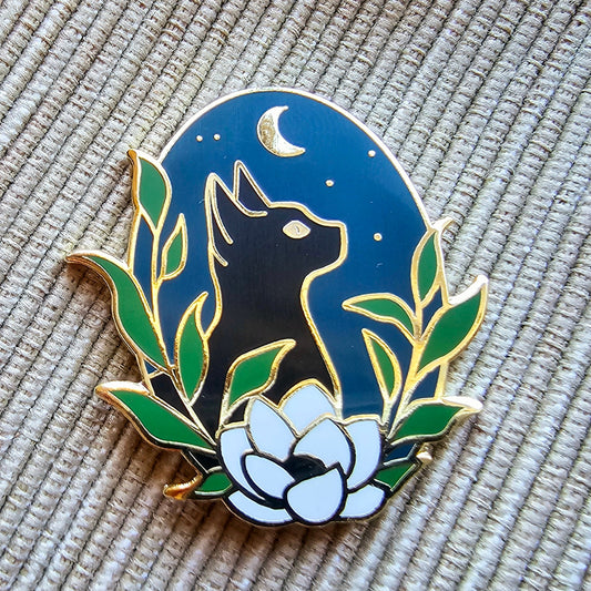 Black Cat Needle Minder Magnet