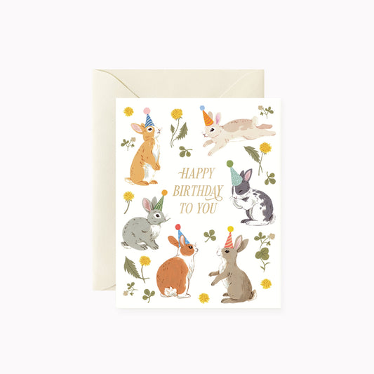 Bunch of Bunnies Birthday Card