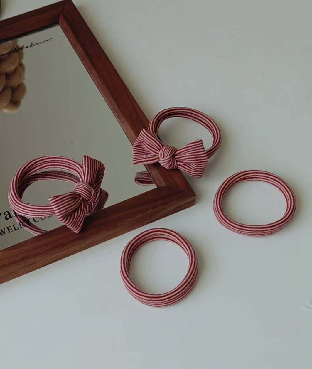 Candy Cane Chic Hair Ties