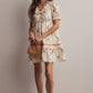 Lana Embroidered Ruffle Cotton Dress