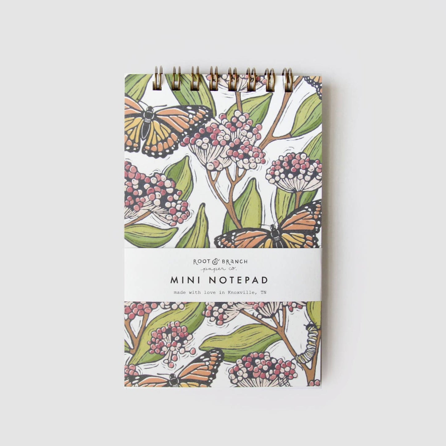 Butterfly Garden Mini Spiral Notepad - Root & Branch Paper Co.