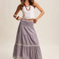 Townhomes Striped Smocked Maxi Skirt