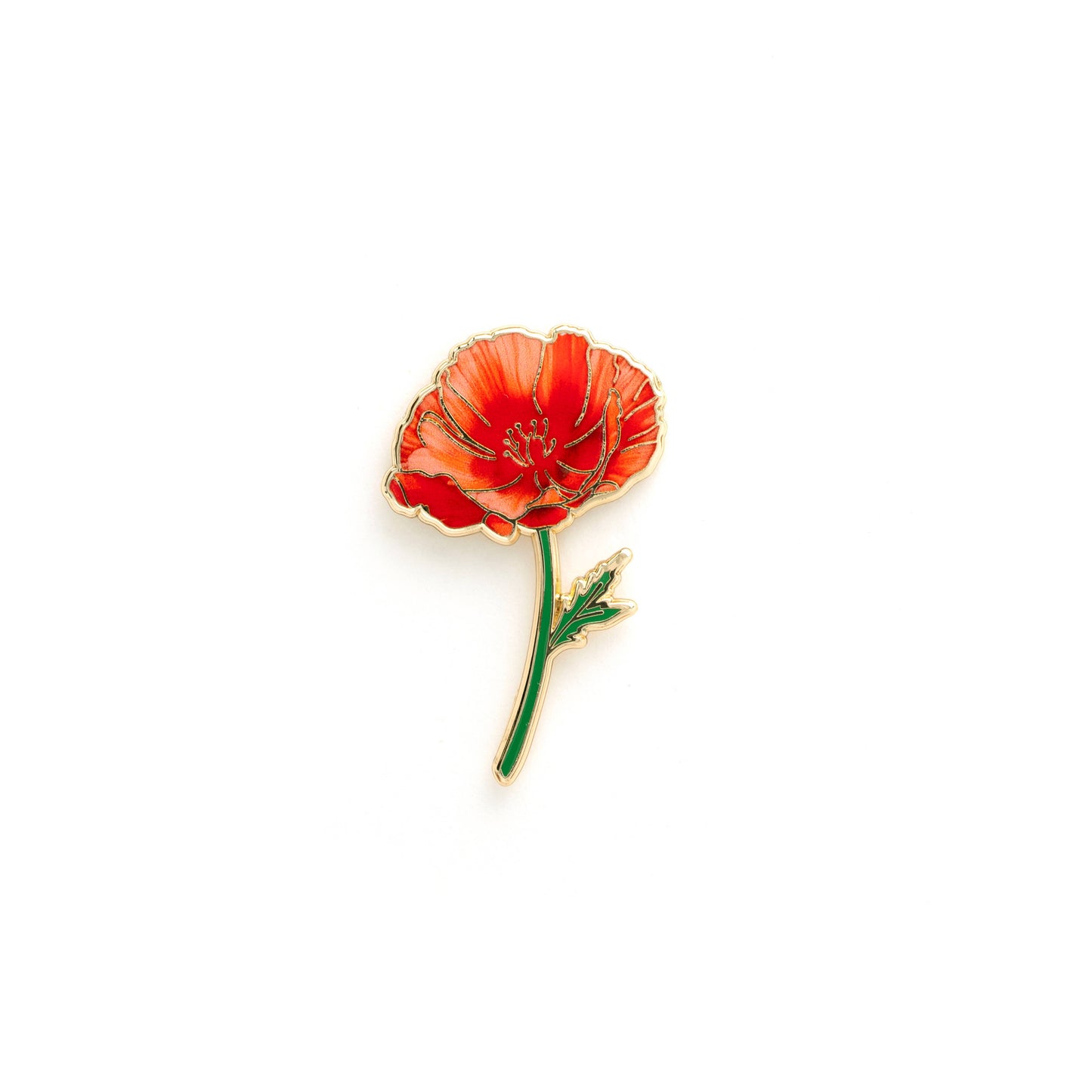Poppy Pin Brooch