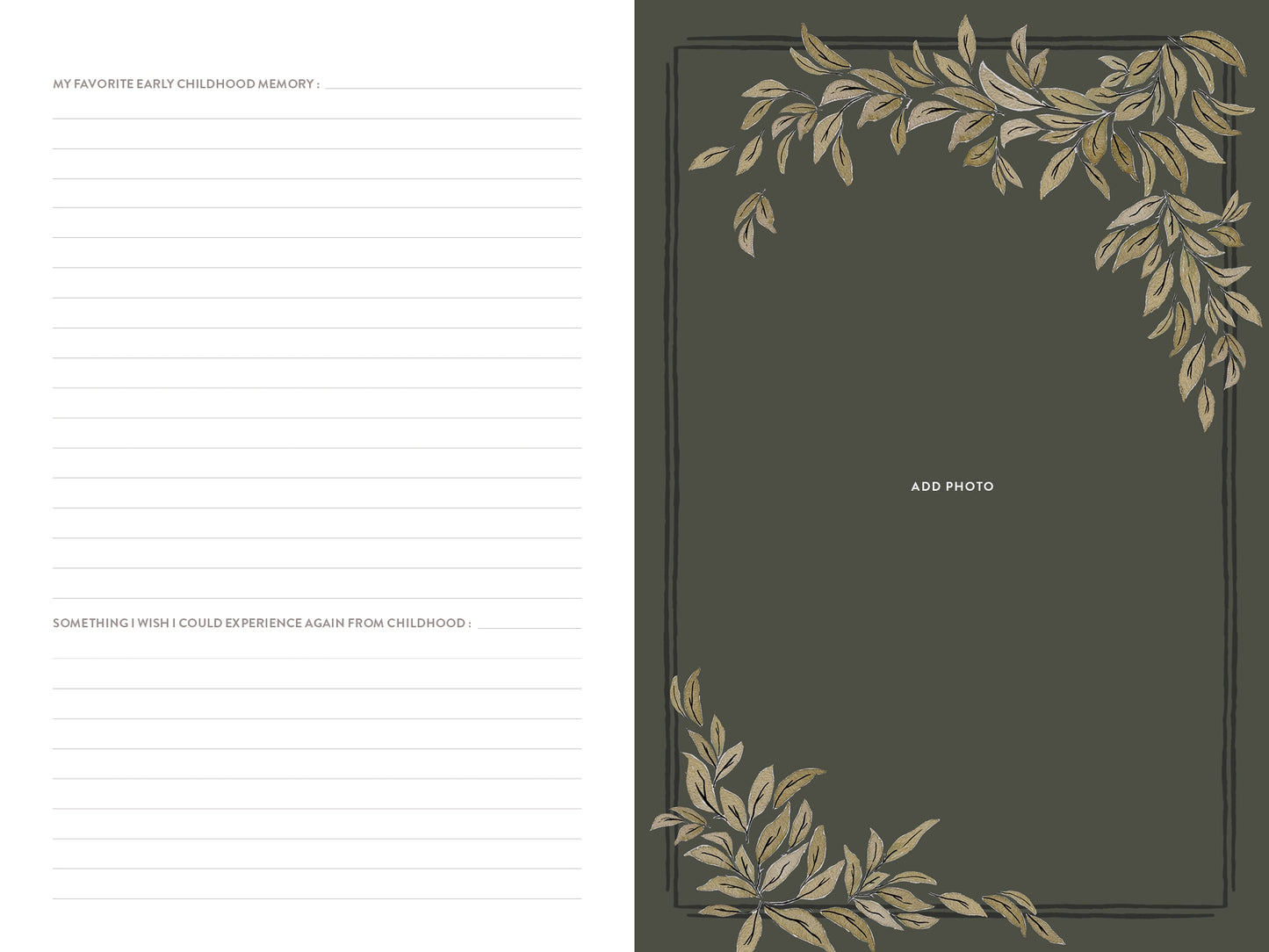 Uncle's Story Linen Guided Journal