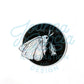 Moth and Lantern Glitter Vinyl Sticker - Joanna Garcia Art