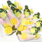 Glitter Pink Lemonade Turtle Vinyl Sticker - Joanna Garcia Art