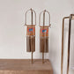 Orange & Blue Beaded Market Earrings - Free Range & Feral