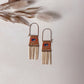 Orange & Blue Beaded Market Earrings - Free Range & Feral