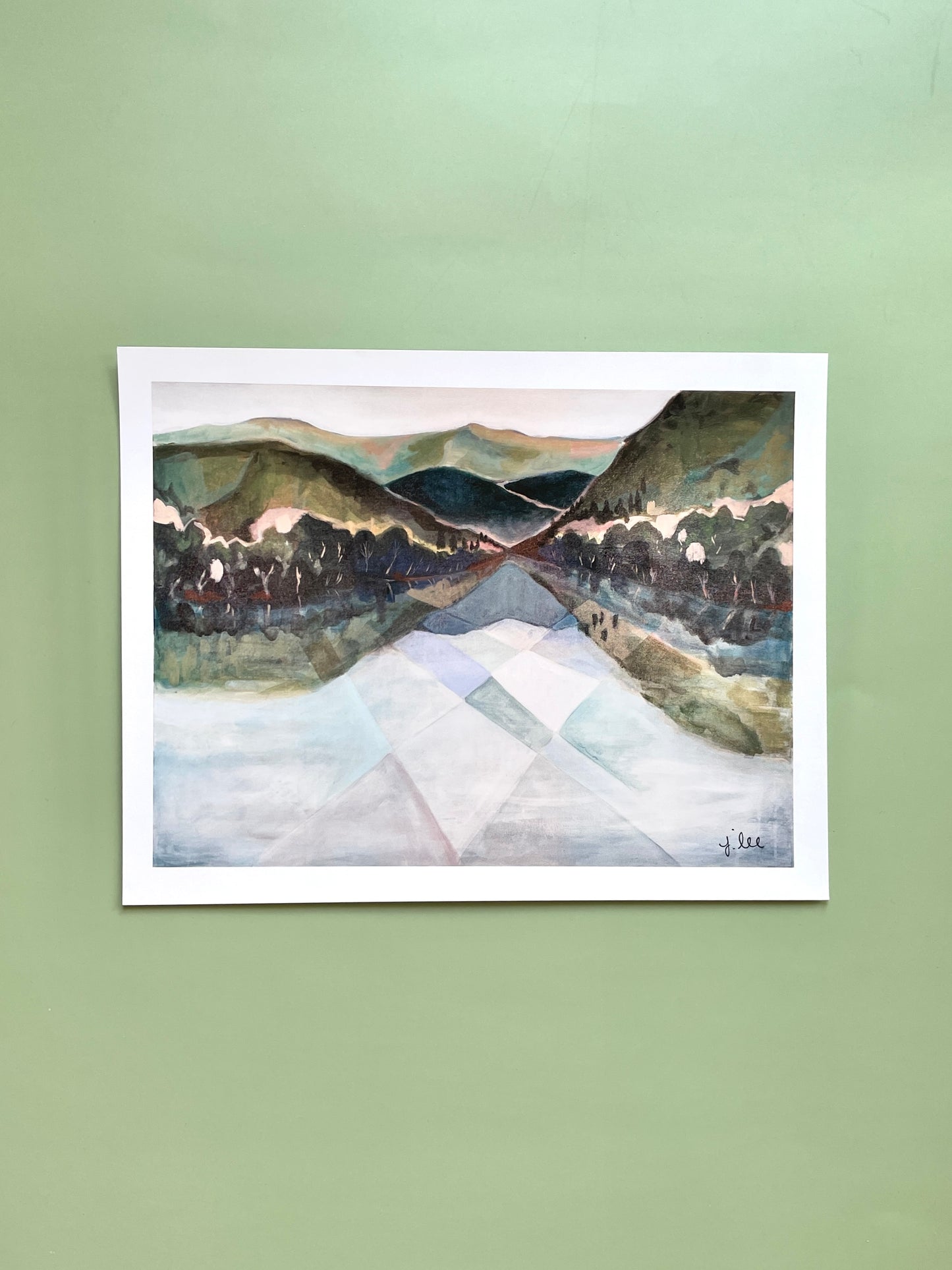 "Hitched to Everything" Landscape Art Print - J Lee Mancier Art