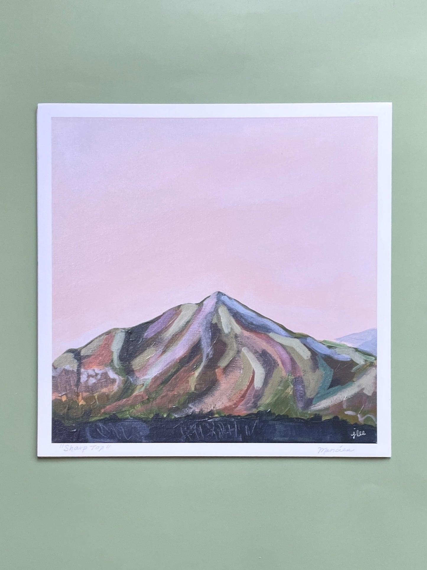 "Sharp Top" Landscape Art Print - J Lee Mancier Art