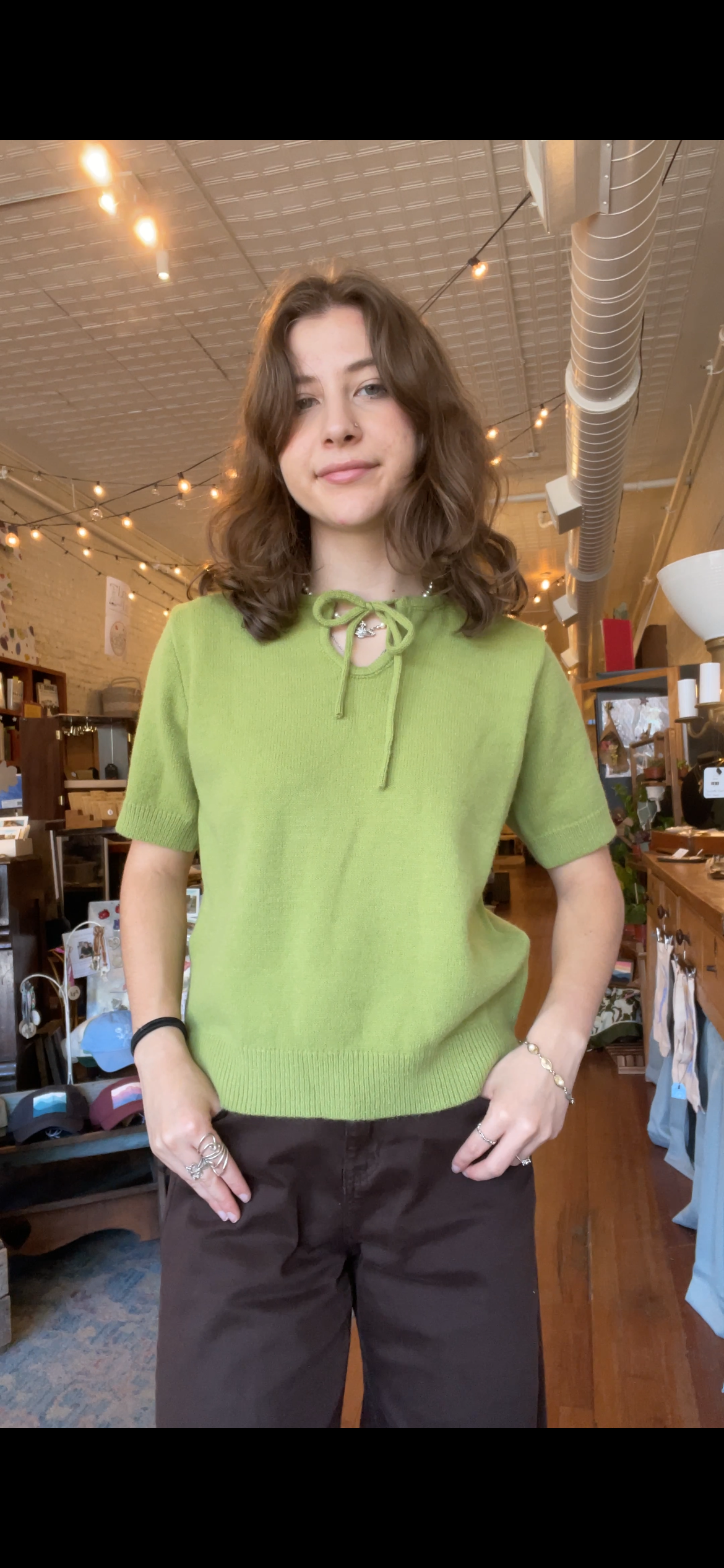 Matcha Mornings Short Sleeve Top