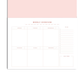 Wild Arrangement Weekly Undated Desk Planner