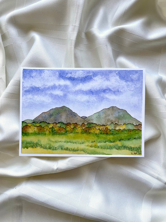 "Peaks of Otter" Blue Ridge Mountains Print - Glasswater Art Co.