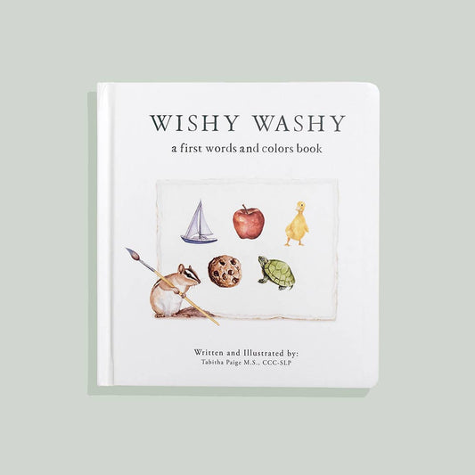 PREORDER - Wishy Washy: A Board Book of First Words and Colors