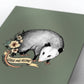 "Leave Me Alone" Floral Opossum Art Print - Joanna Garcia Art