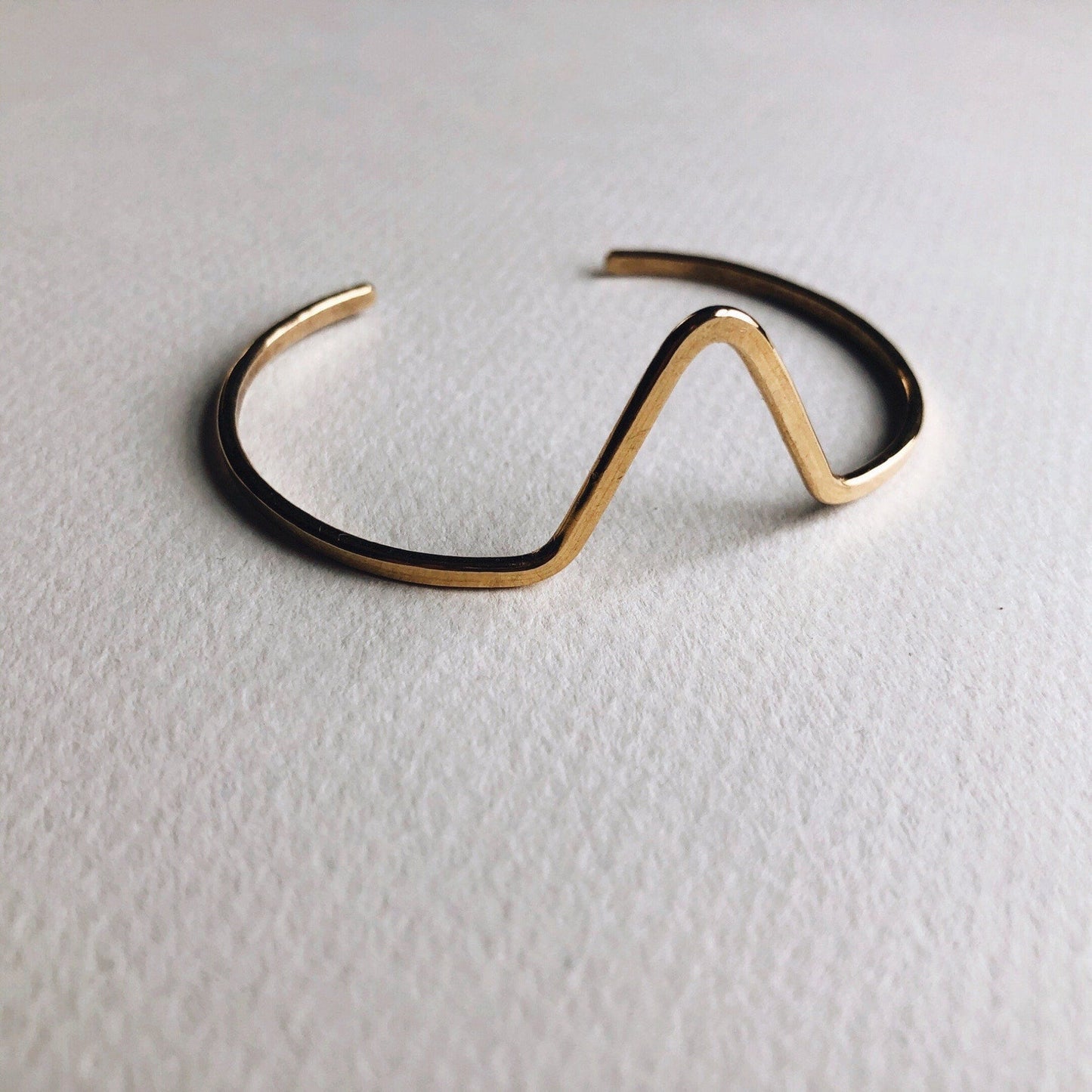 Hammered Brass Summit Cuff - Free Range & Feral