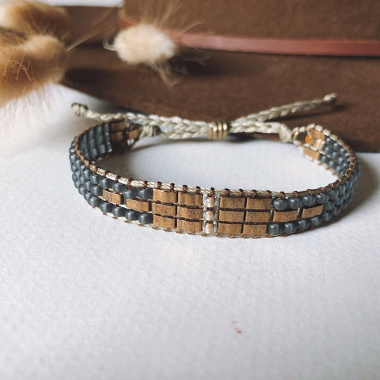 Pale Pink Loom Beaded Bracelet - POS ONLY - Free Range & Feral