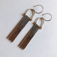 Beaded Fringe Metallic Earrings - Free Range & Feral