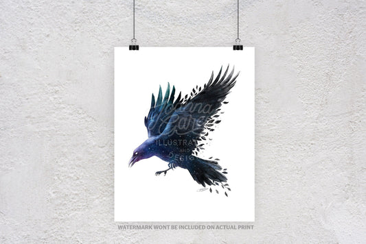 "Starry Raven" Art Print - Joanna Garcia Art