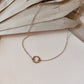 Twisted Circle Charm Brass Necklace - Free Range & Feral