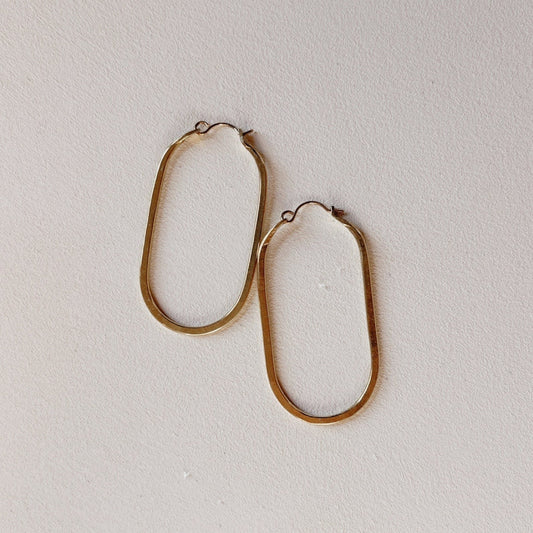 Oval Link Hoop Earrings - Free Range and Feral